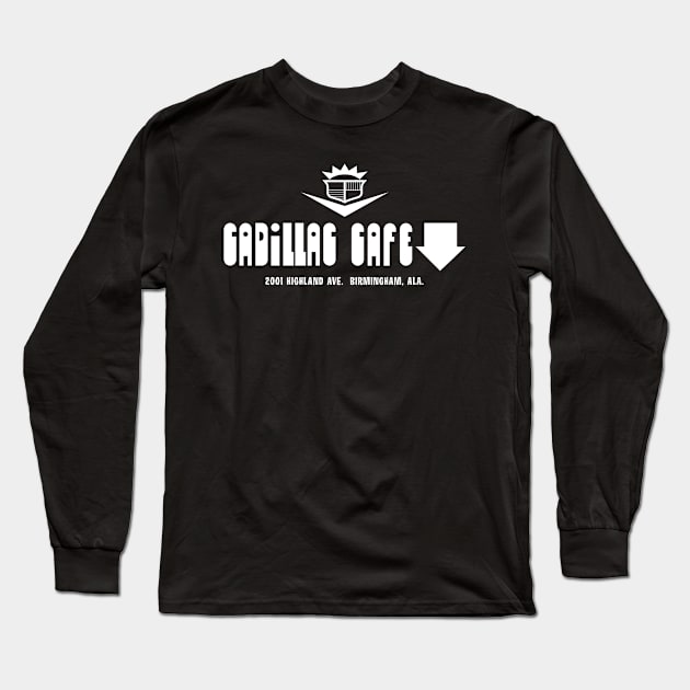 Cadillac Cafe Sign Long Sleeve T-Shirt by Wright Art